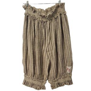 Magnolia Pearl Linen Bloomers (Greige Stripe)